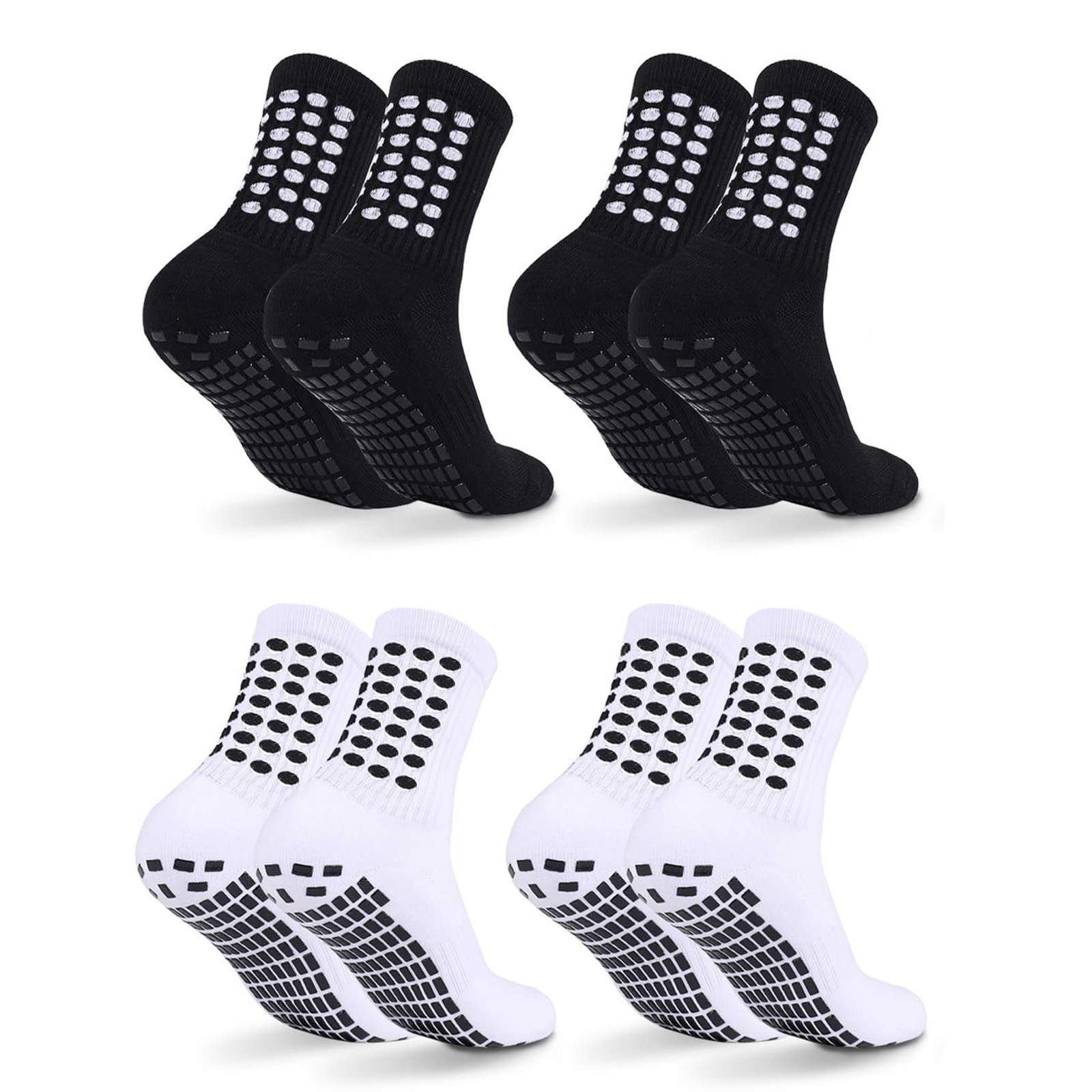 Athletic Sock Cushion - 4/8 ペアキッズグリップサッカーソックスクッション性ノンスリップサッカーアスレチックスポーツソックス男の子女の子用