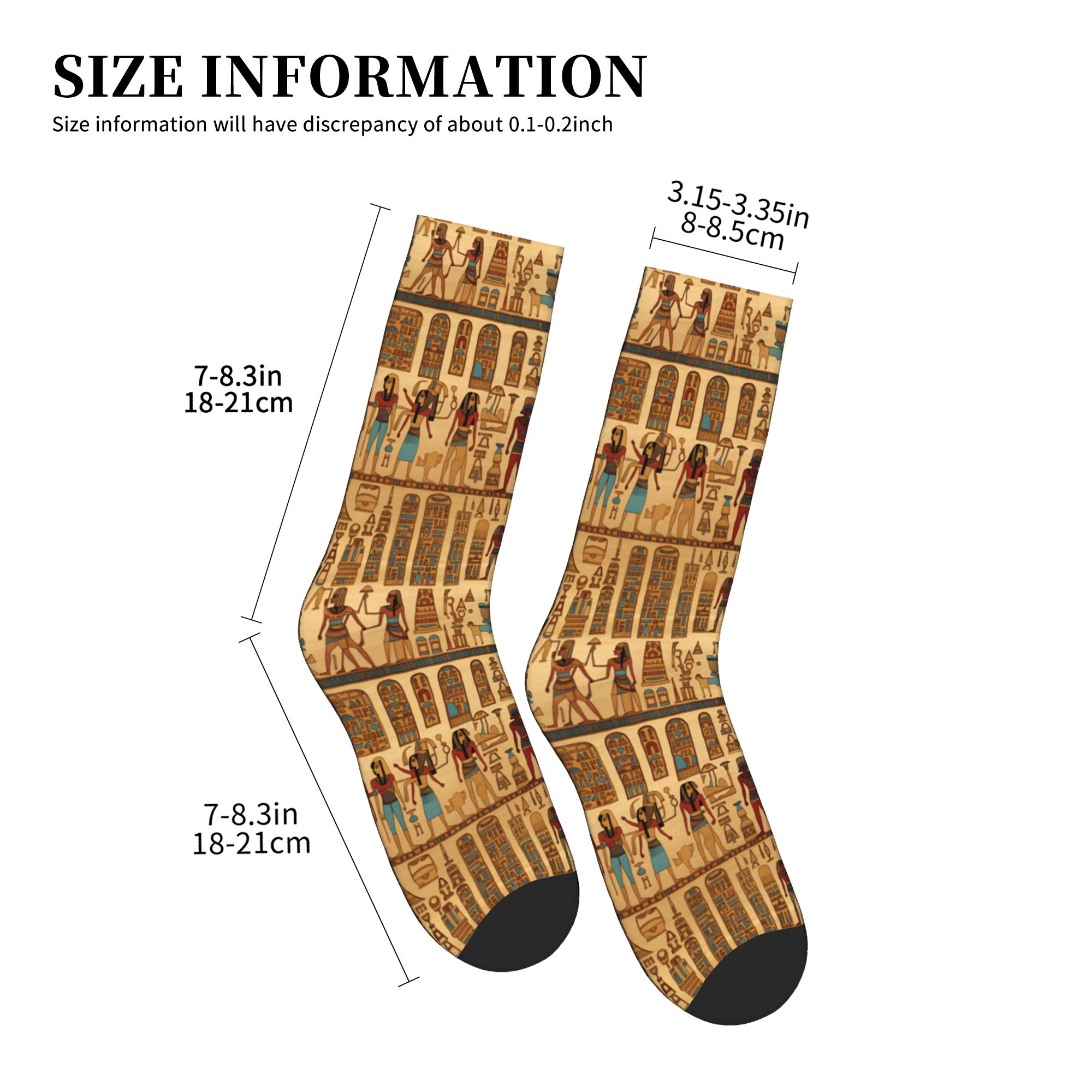 かわいいメンズエジプトの神々とシンボル柄ドレスソックスユニセ - Dress Sock Men のレビューと価格