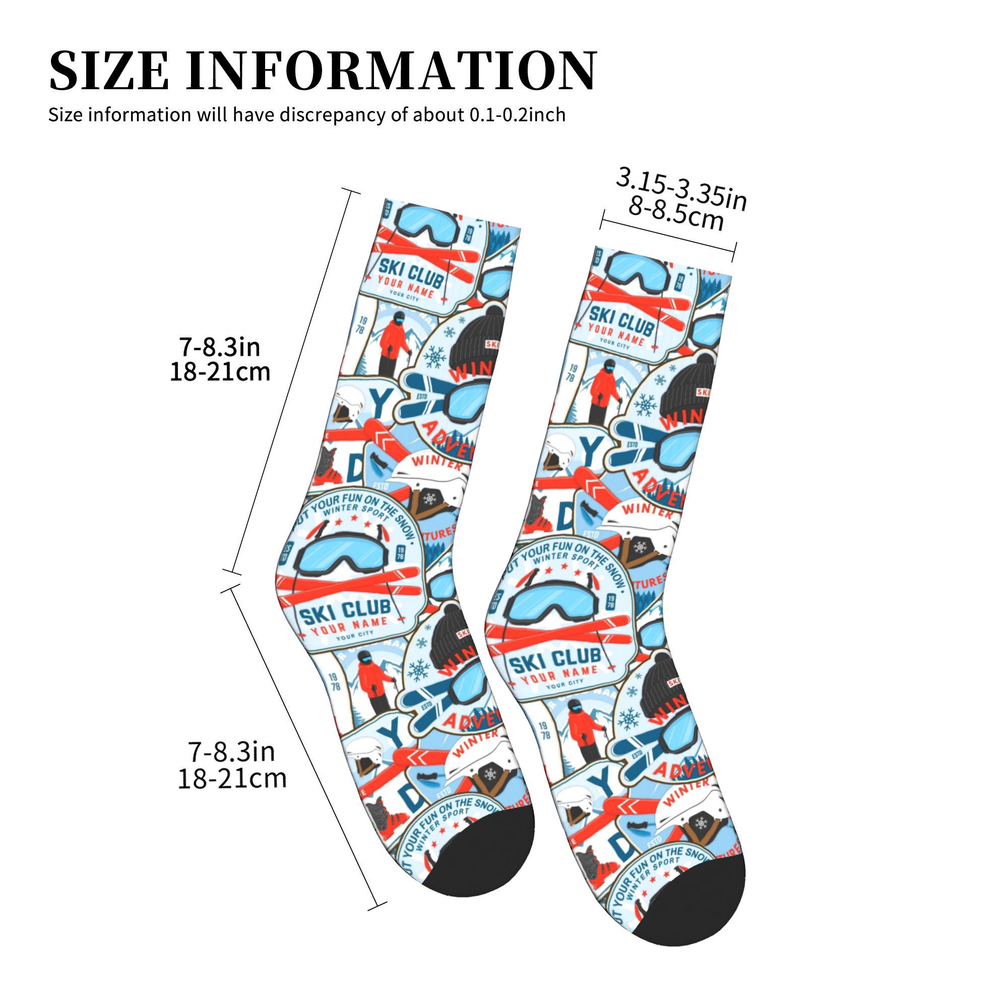 ヴィンテージレッドブルースキークラブシームレスプリントドレス - Dress Sock Men のレビューと価格