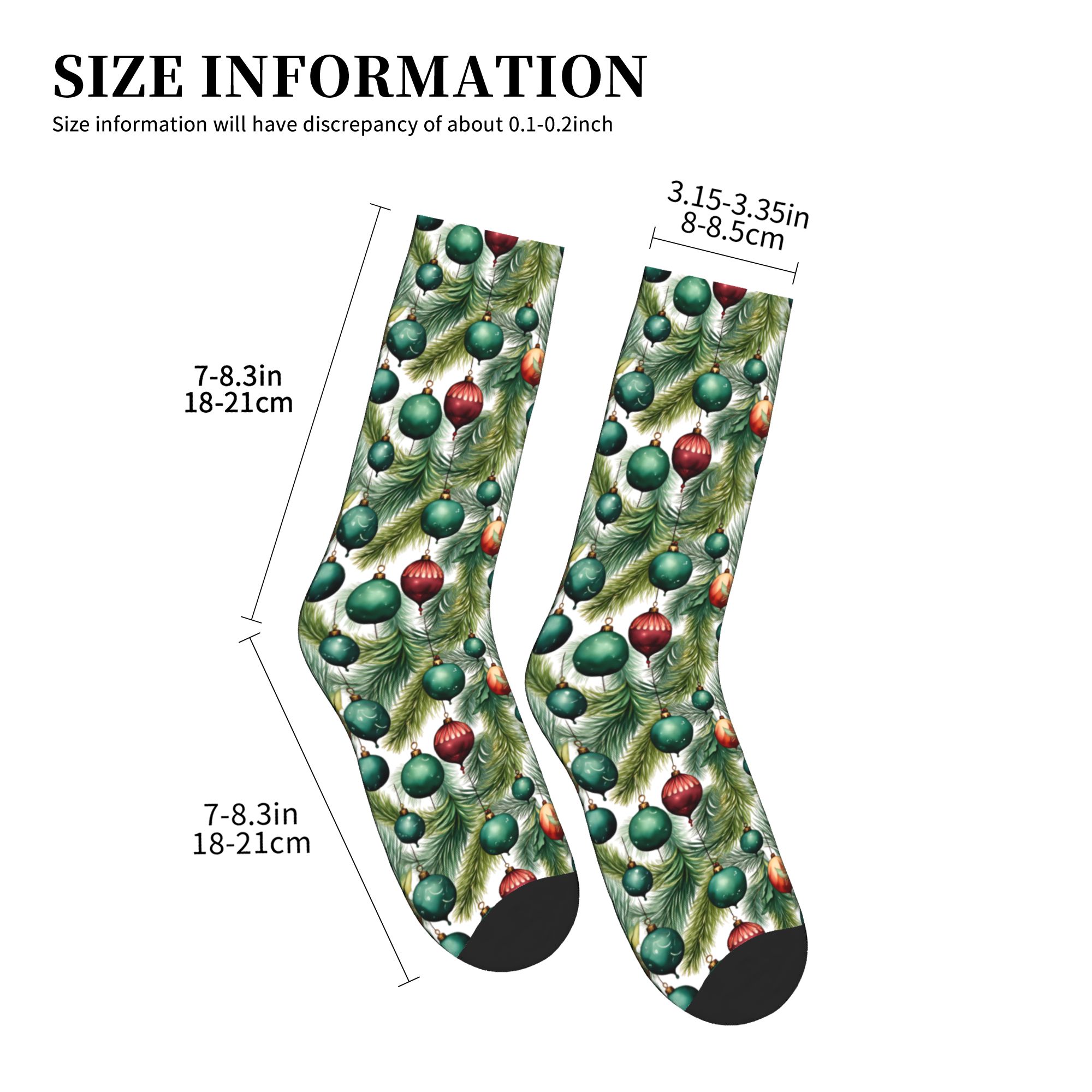 かわいいメンズクリスマスボールパイン柄ドレスソックスユニセッ - Dress Sock Men のレビューと価格