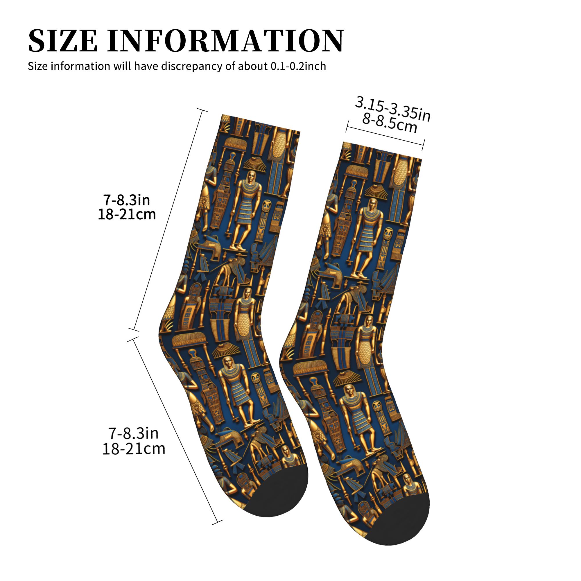 エジプトの神々とシンボル柄メンズクルーソックスユニセックスか - Dress Sock Men のレビューと価格