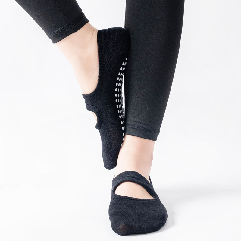 高品質の女性ヨガソックス滑り止め通気性バックレスピラティスソ - Grip Sock Yoga のレビューと価格