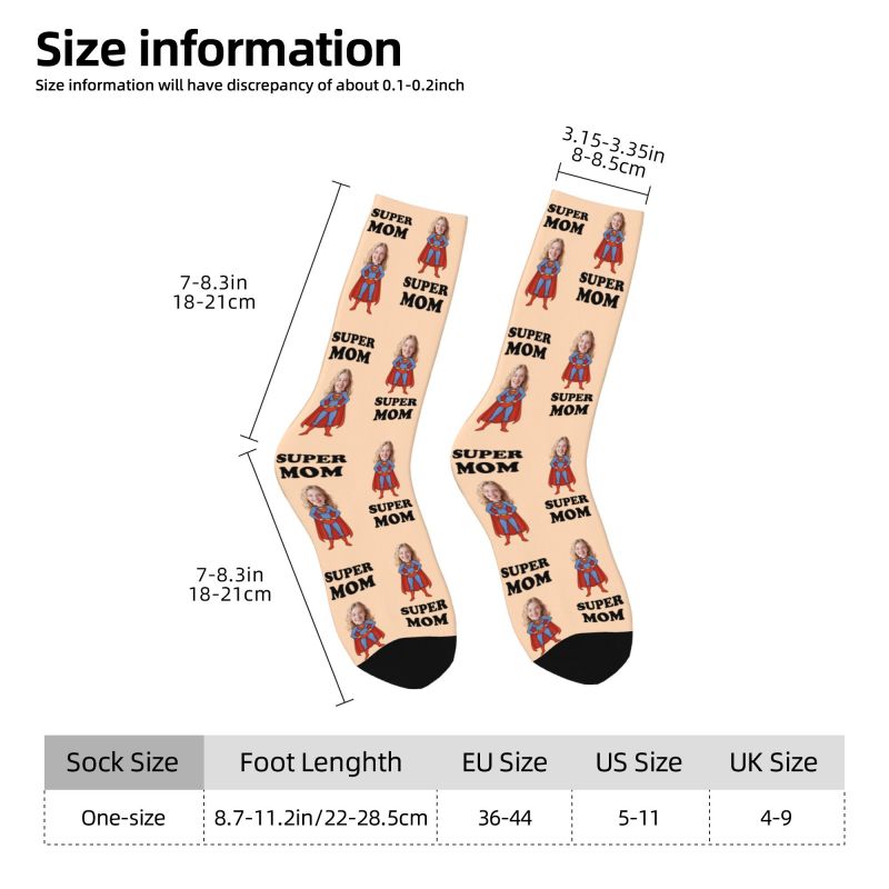 スーパーママカスタムメンズクルーソックスユニセックス楽しいパ - Dress Sock Men のレビューと価格
