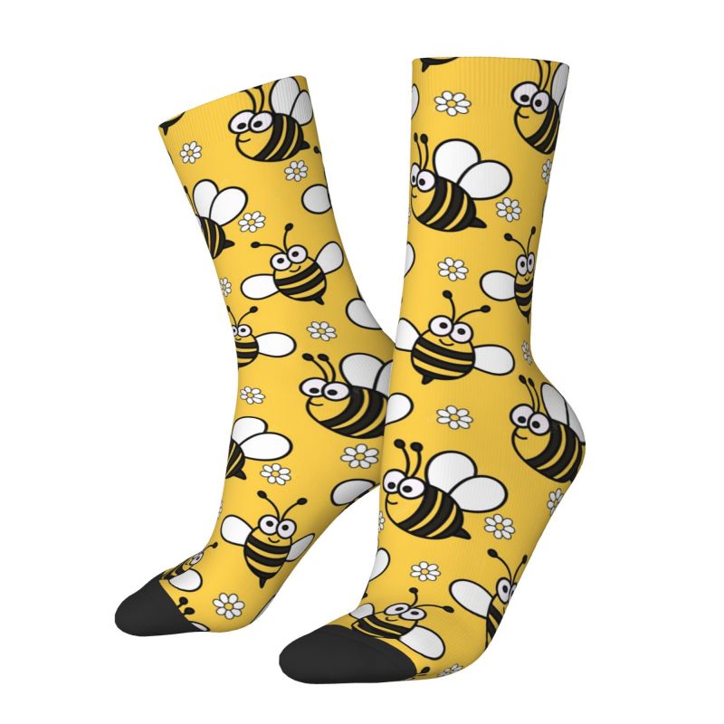 カスタムかわいい小さな蜂メンズクルーソックスユニセックス楽し - Dress Sock Men のレビューと価格