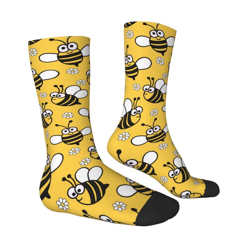 カスタムかわいい小さな蜂メンズクルーソックスユニセックス楽し - Dress Sock Men のレビューと価格