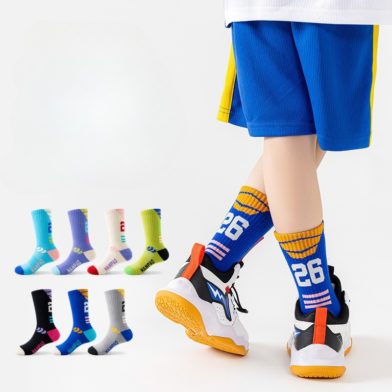 キッズ ボーイズ ソックス アスレチック バスケットボール  - Athletic Sock Cushion のレビューと価格
