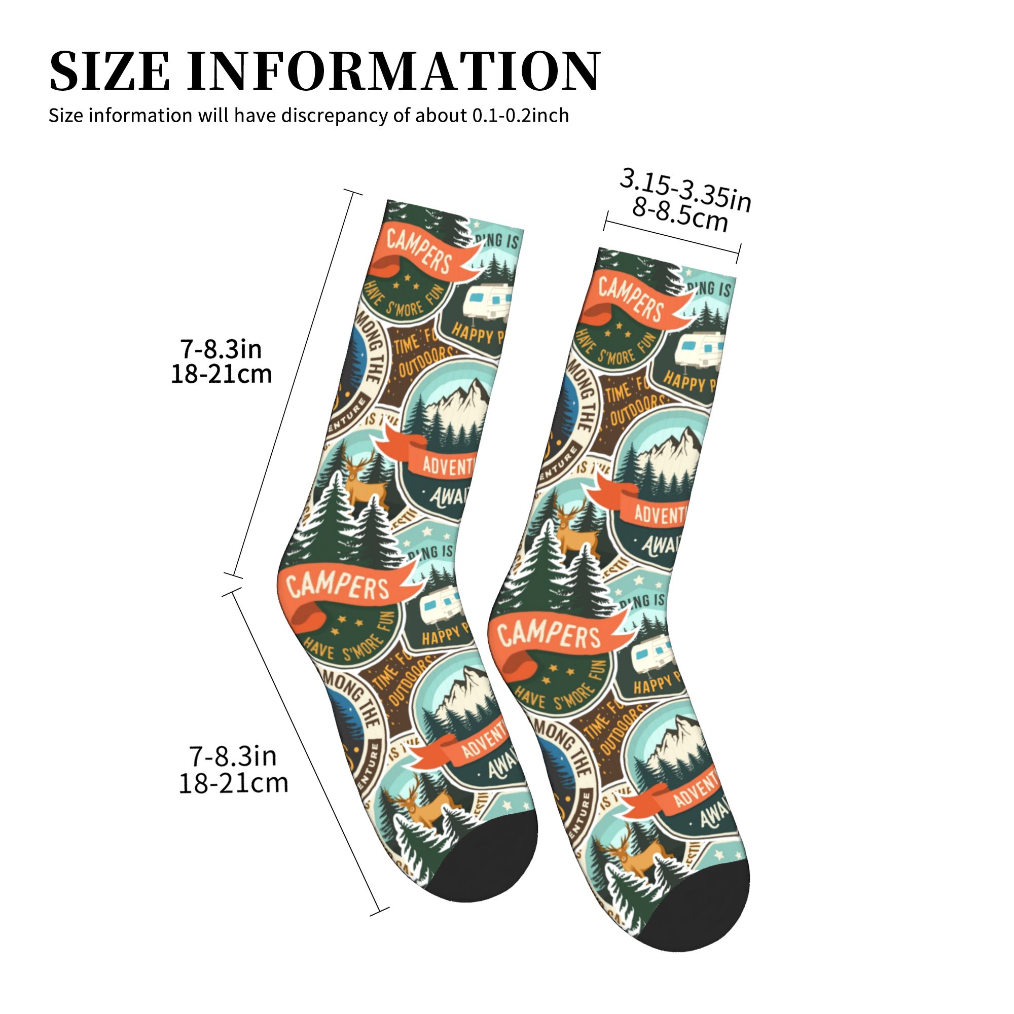 ファッションメンズヴィンテージマウンテンキャンプバッジアウト - Dress Sock Men のレビューと価格