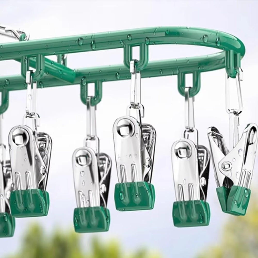 家庭用無地下着乾燥ラック 20クリップ ステンレス製靴下ラッ - Sock Organizer Tray のレビューと価格
